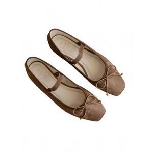 Brown Flats with Bow Detail